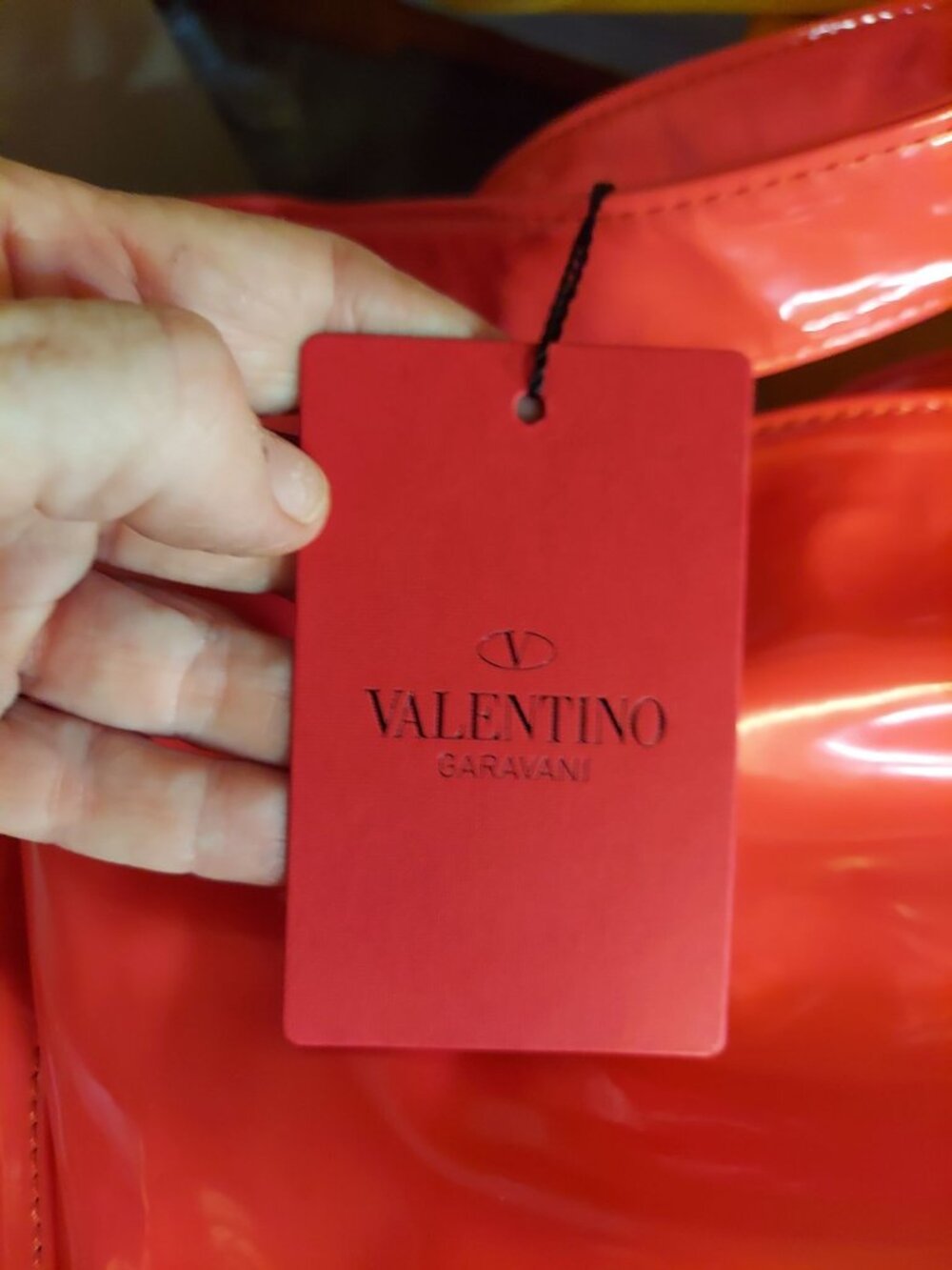 Valentino Garavani Pink Patent Bow Tote Bag NWT - Picture 5 of 7